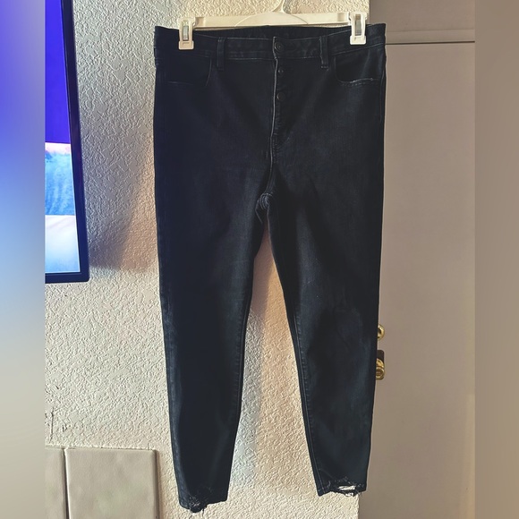 American Eagle black jeans size 14 - Picture 1 of 4